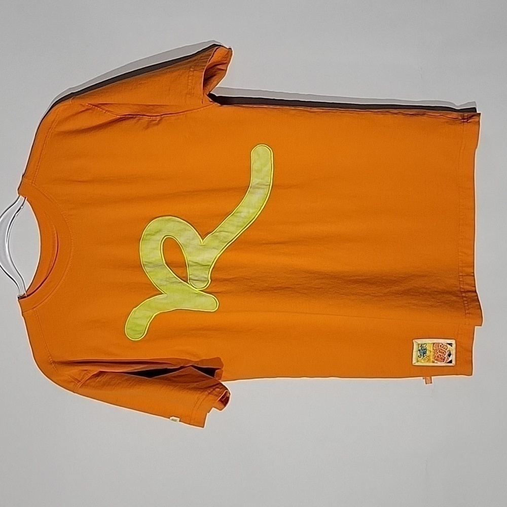Rocawear Men's Short-Sleeved Tshirt, Orange, Streetwear, Size Large